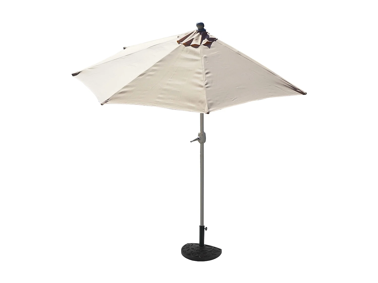 Parasol przeciwsłoneczny Lorca II,  300 cm kremowy z podstawą