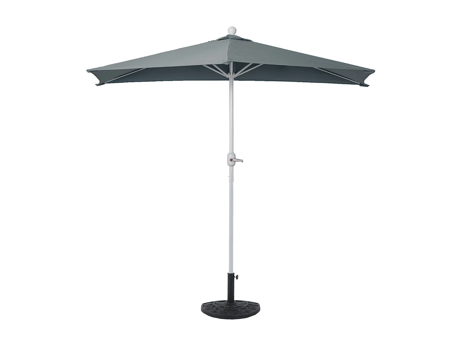 Parasol Lorca II,  300 cm antracytowy z podstawą
