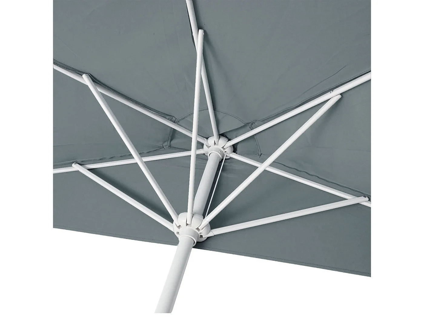 Parasol Lorca II,  300 cm antracytowy z podstawą