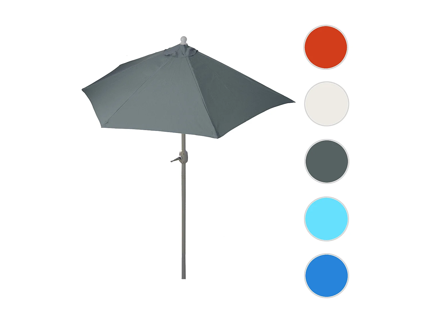 Parasol Lorca,  300 cm antracytowy bez stojaka