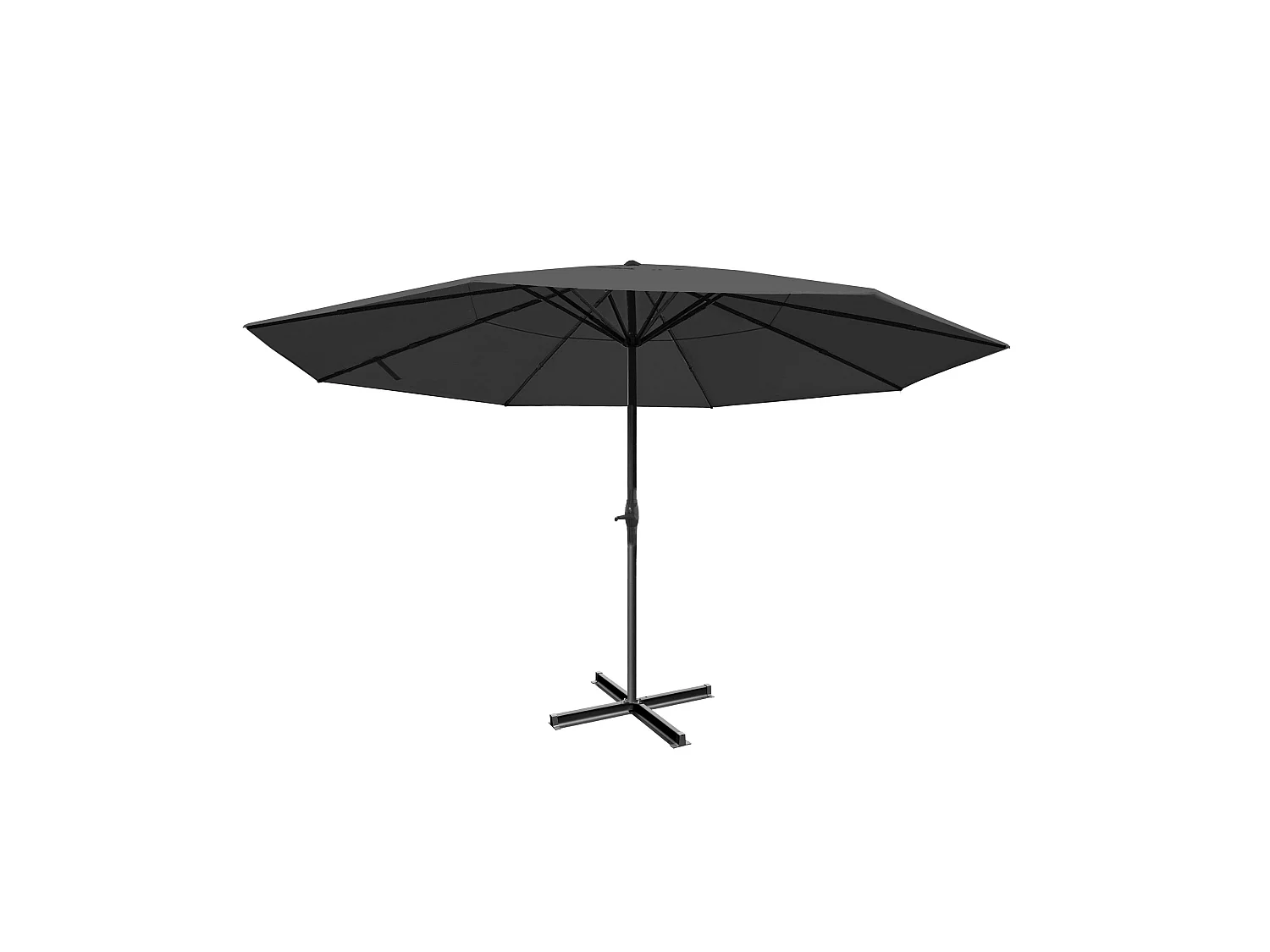 Parasol Carpi Pro Ø 5m,  anthracite sans socle