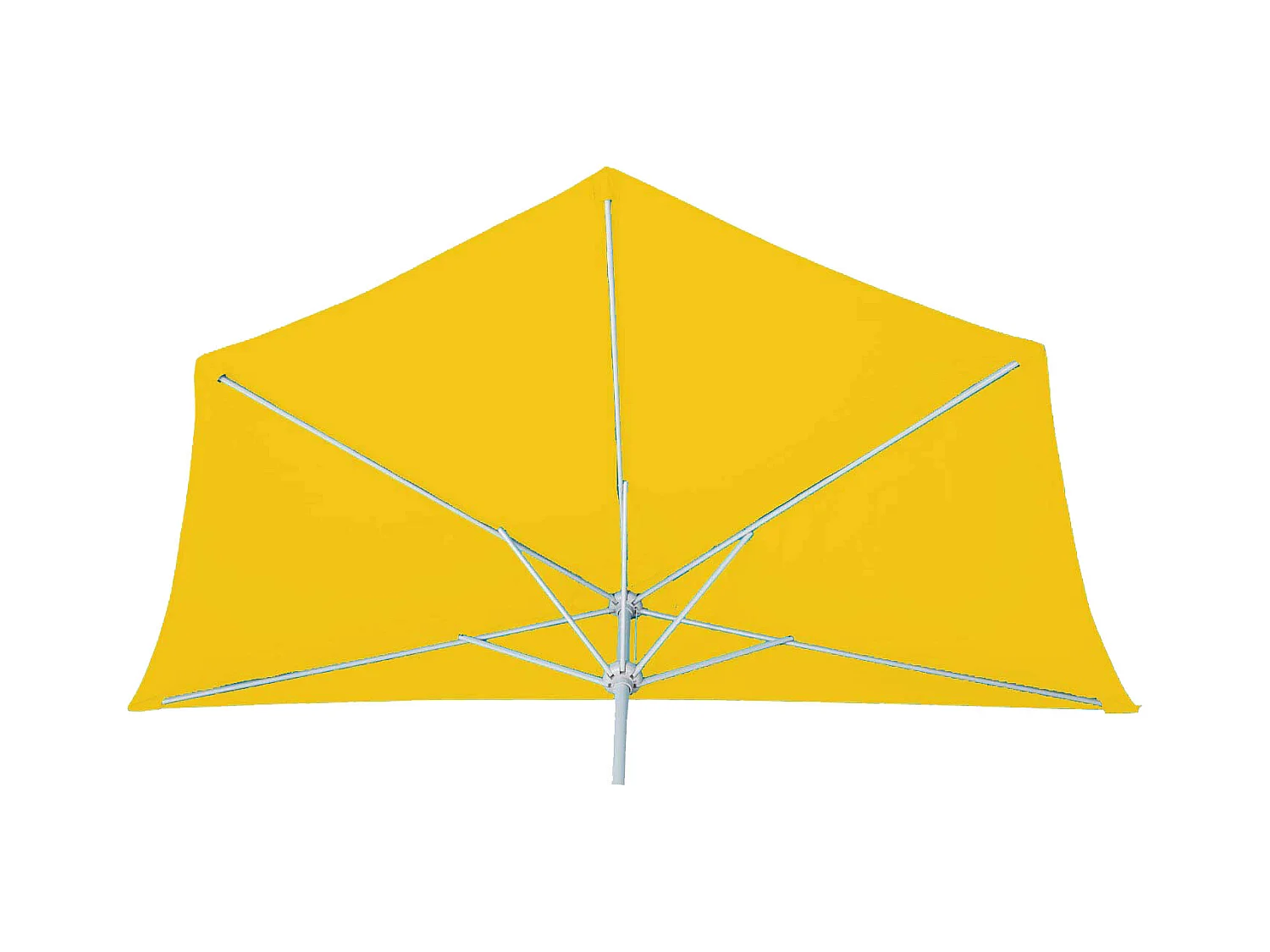 Parasol Lorca I semi-circulaire UV 50,  270cm jaune avec support