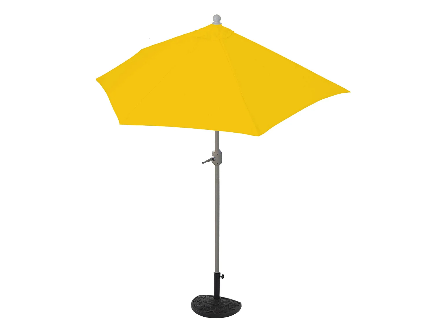 Parasol przeciwsłoneczny Lorca I,  270 cm żółty z podstawą
