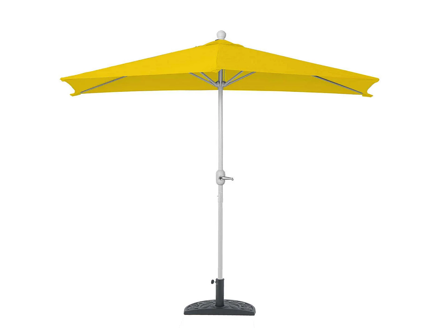 Parasol przeciwsłoneczny Lorca I,  270 cm żółty z podstawą