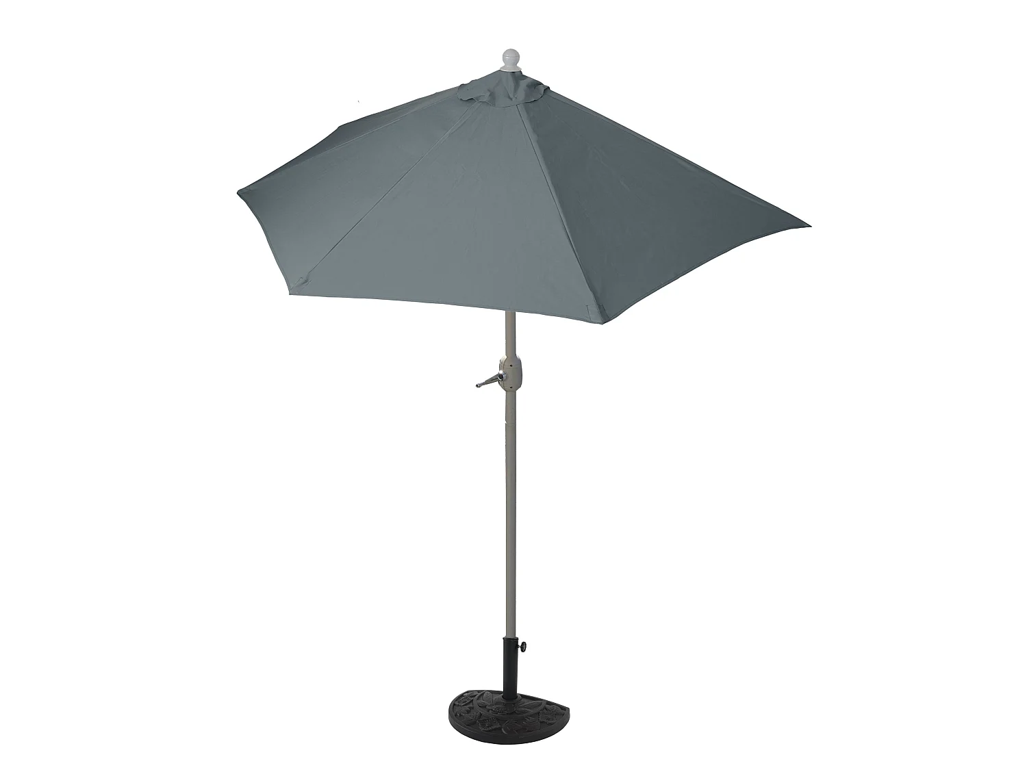 Parasol ogrodowy Lorca I,  270 cm antracytowy z podstawą