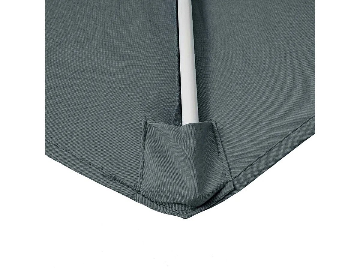 Parasol ogrodowy Lorca I,  270 cm antracytowy z podstawą