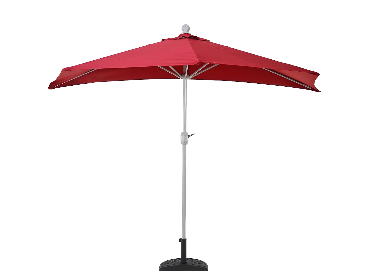 Parasol Lorca II,  300 cm bordeauxrood met standaard