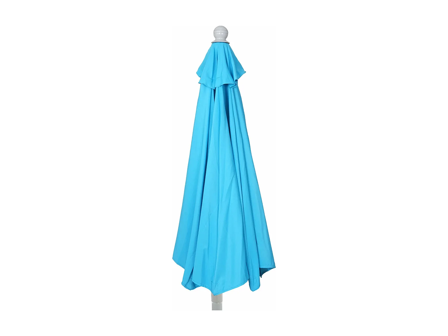 Parasol Lorca semi-circulaire 2,7m UV 50,  270cm turquoise avec pied