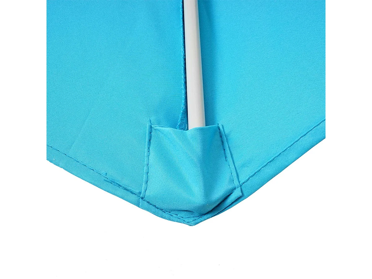 Parasol ogrodowy Lorca I,  270 cm turkusowy z podstawą