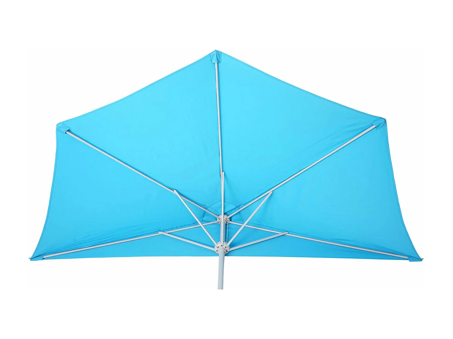 Parasol Lorca I półokrągły UV 50+,  300cm turkusowy ze stojakiem