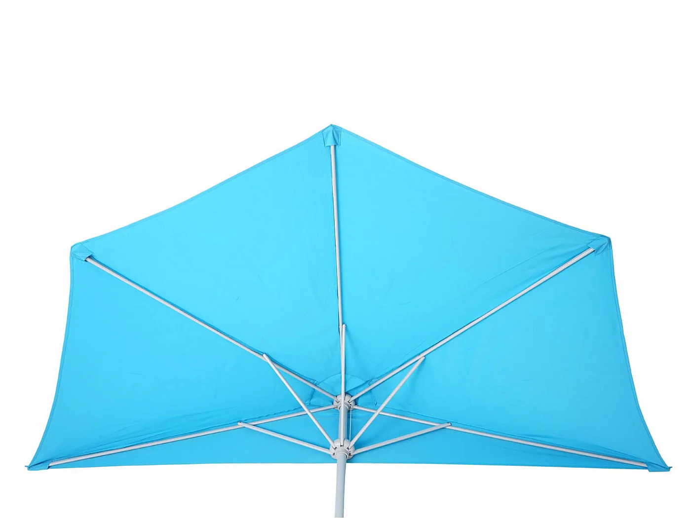 Parasol Lorca semi-circulaire 2,7m UV 50,  300cm turquoise avec pied