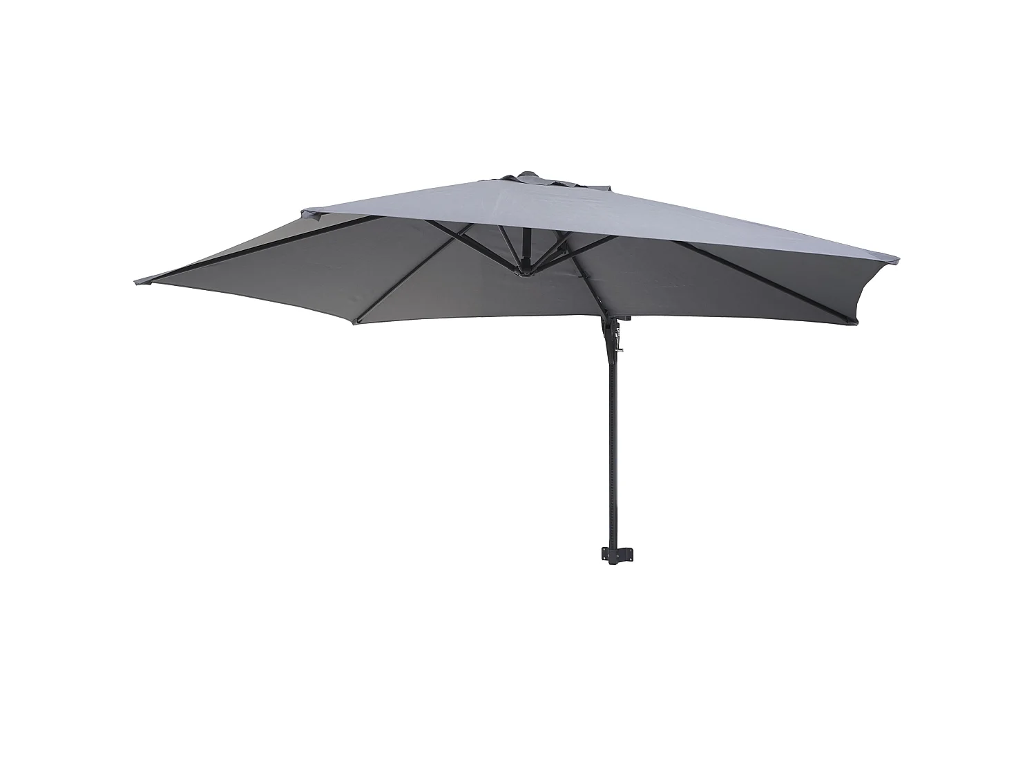 Wandschirm Acerra 3m neigbar, Grau