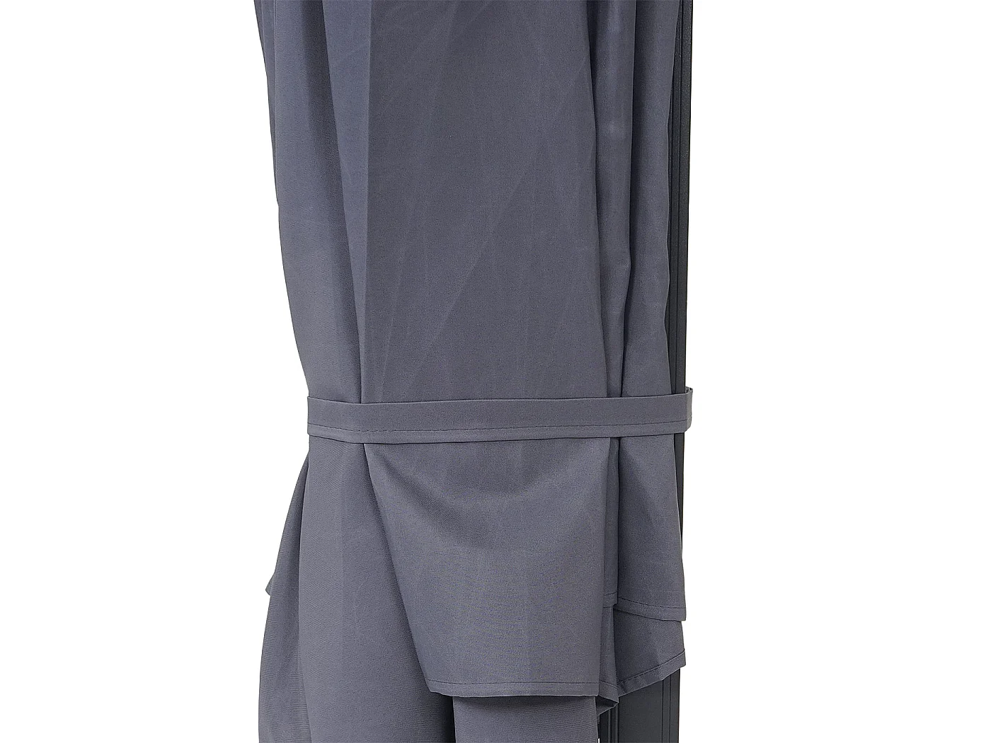 Parasol mural Acerra 3m inclinable,  gris