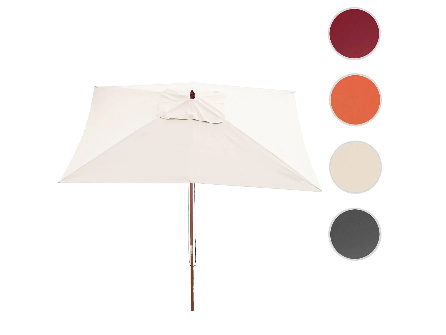 Parasol Lisbonne 2x3m,  crème