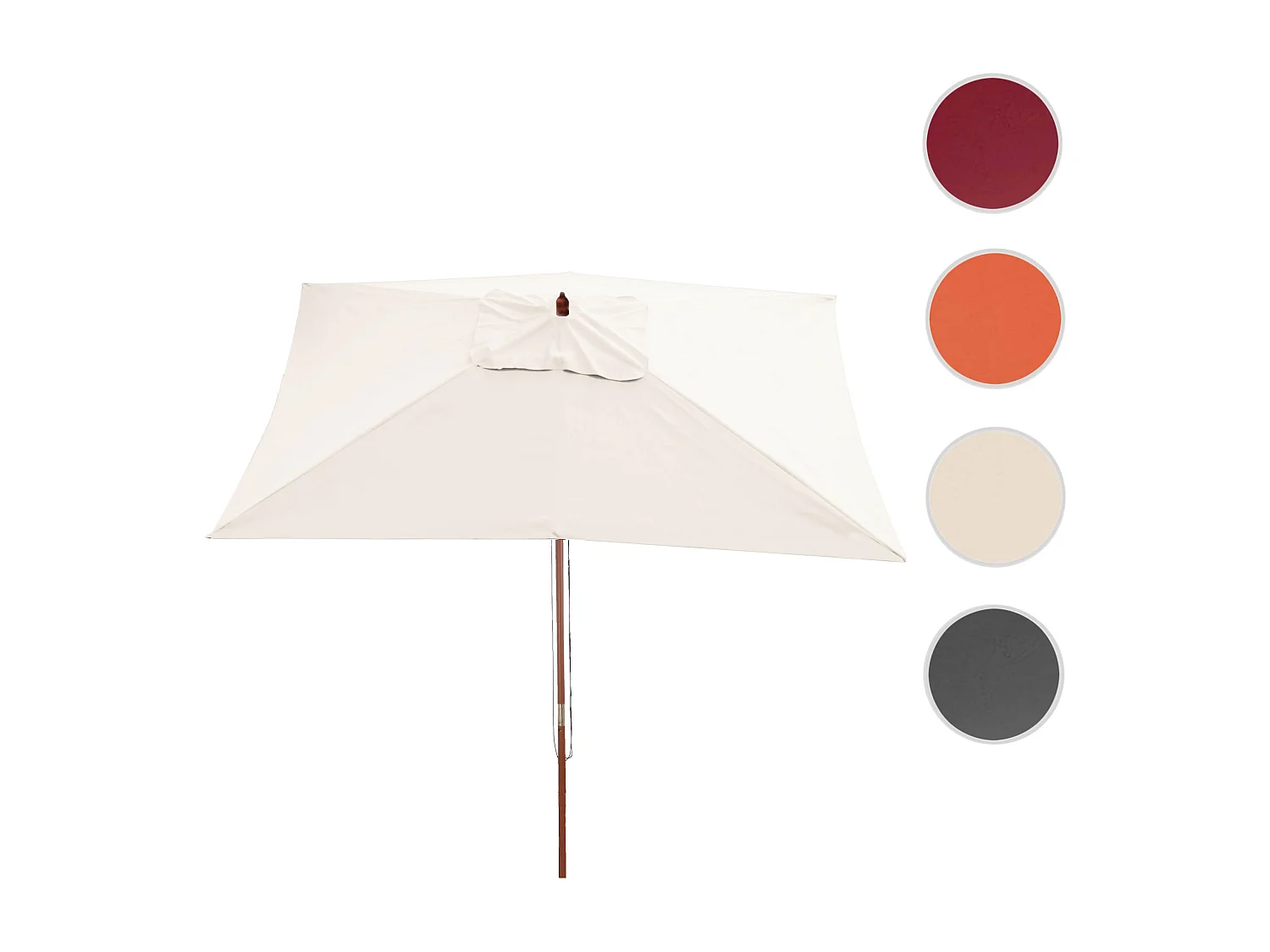 Parasol Lisbonne 2x3m,  crème