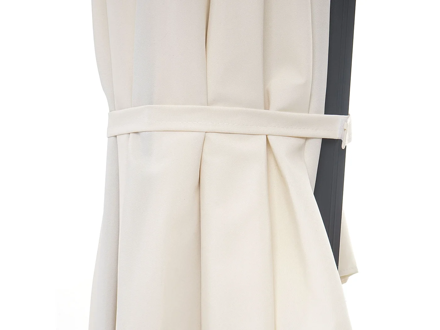 Parasol mural Acerra 3m inclinable,  crème