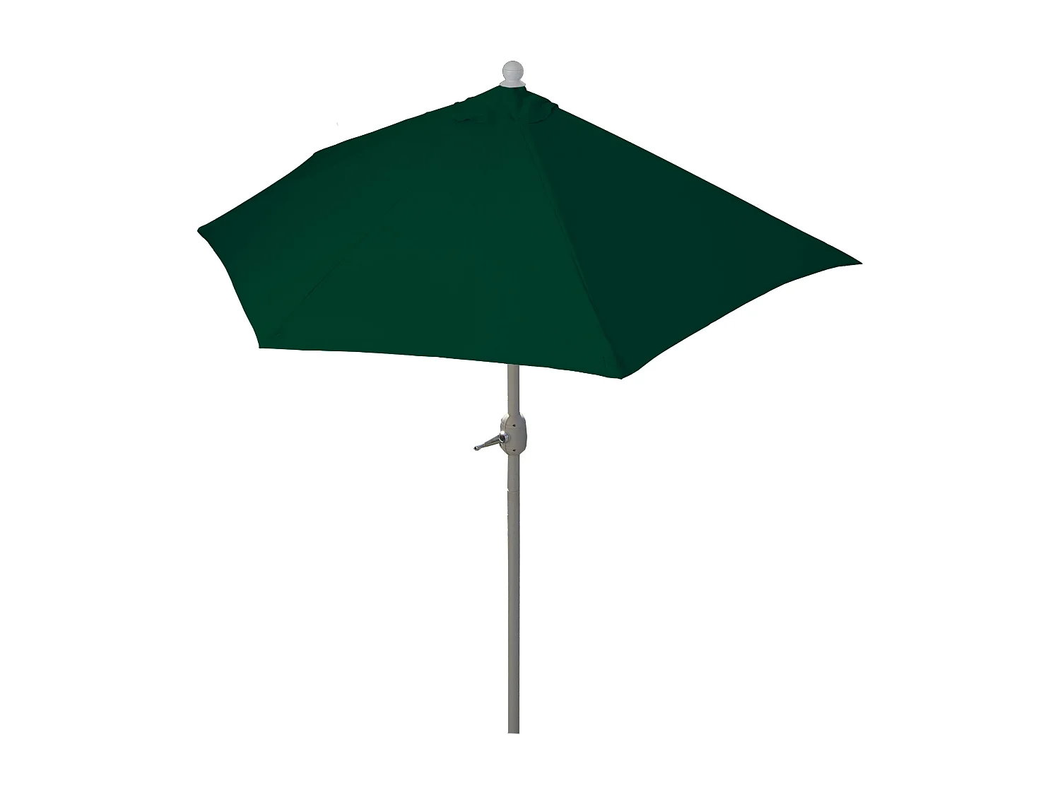 Ombrellone da parete balcone salvaspazio mezzaluna semicircolare Parla 145x285x252cm verde senza base