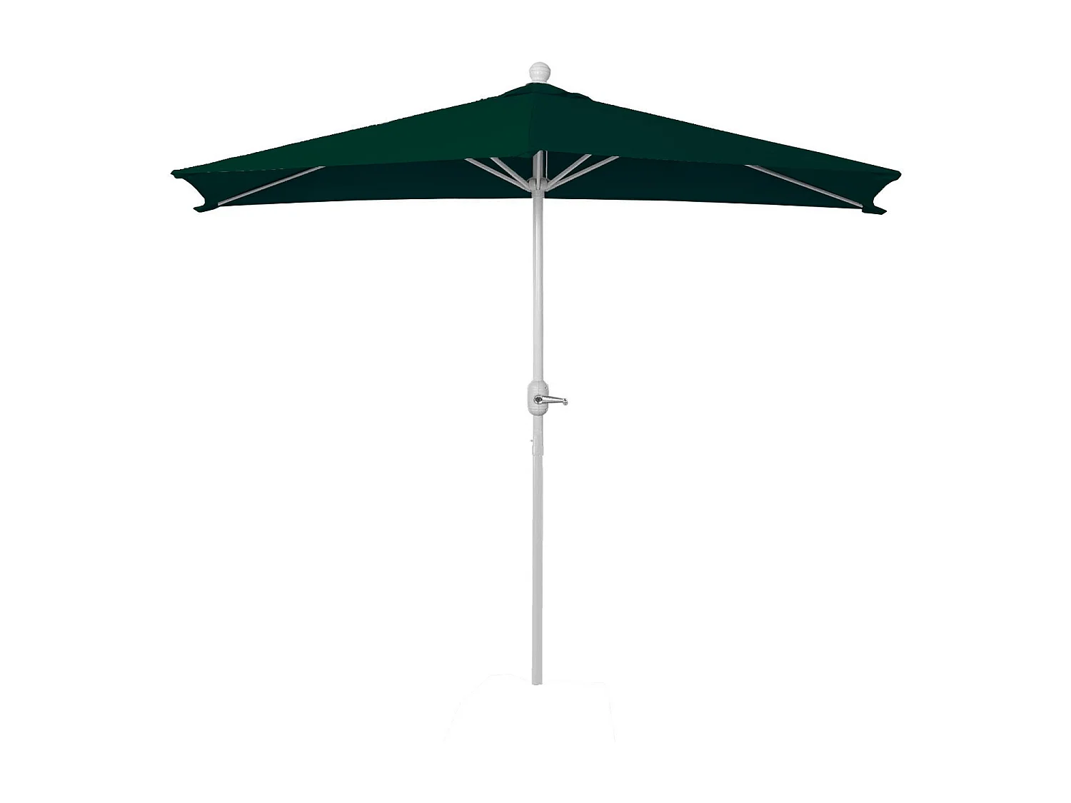 Parasol Lorca I semi-circulaire UV 50,  300cm vert sans support