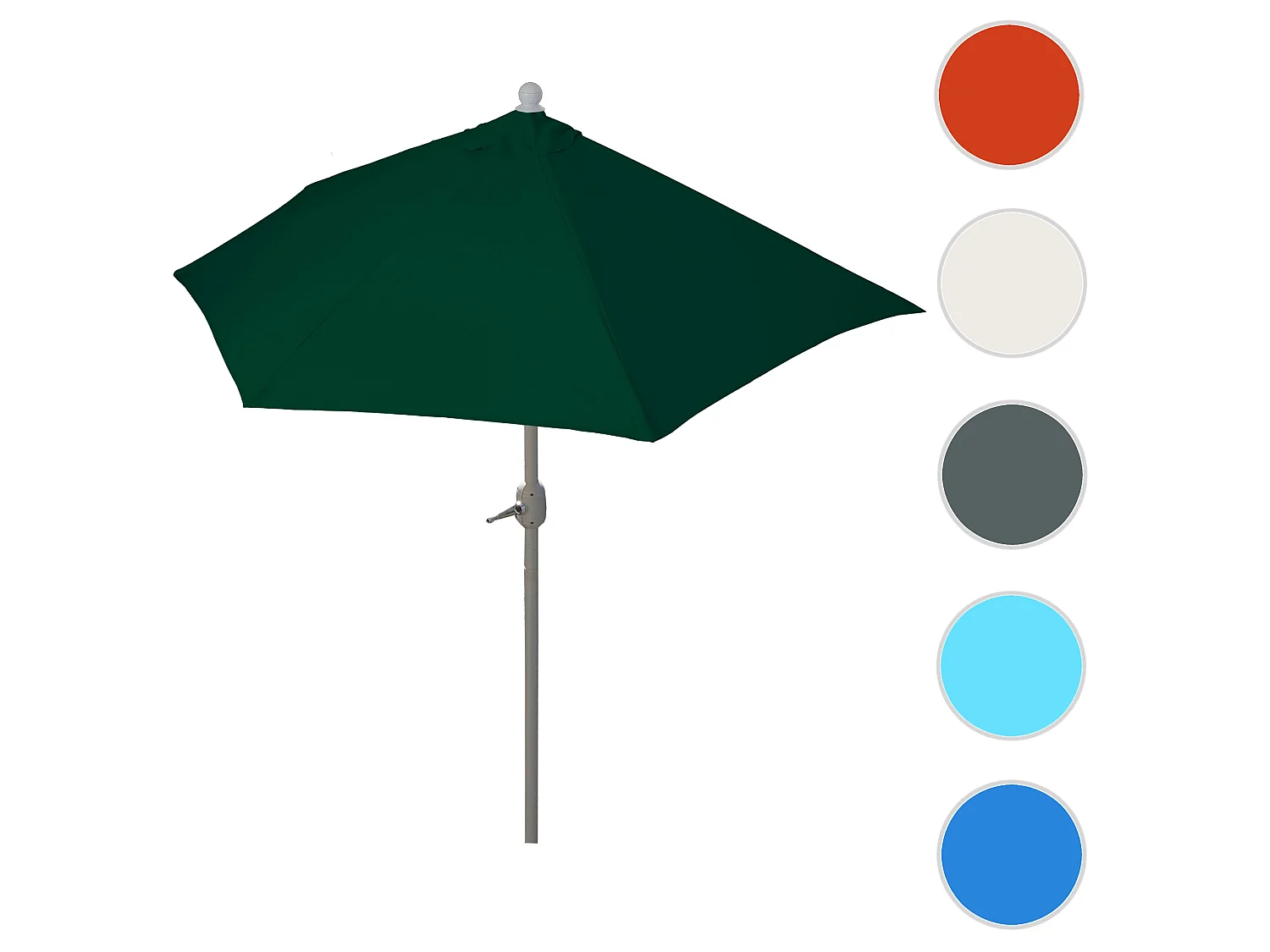 Parasol Lorca,  300 cm zielony bez stojaka