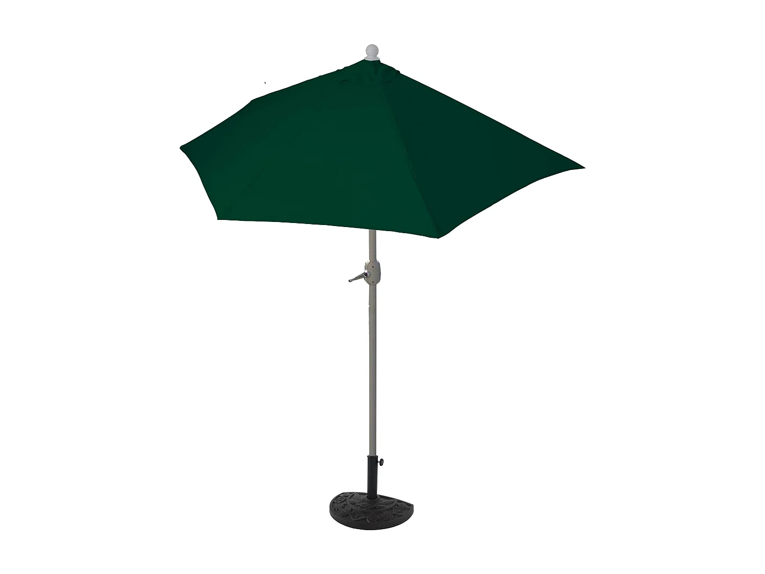 Sonnenschirm Lorca I halbrund UV 50+, 270cm grün mit Ständer