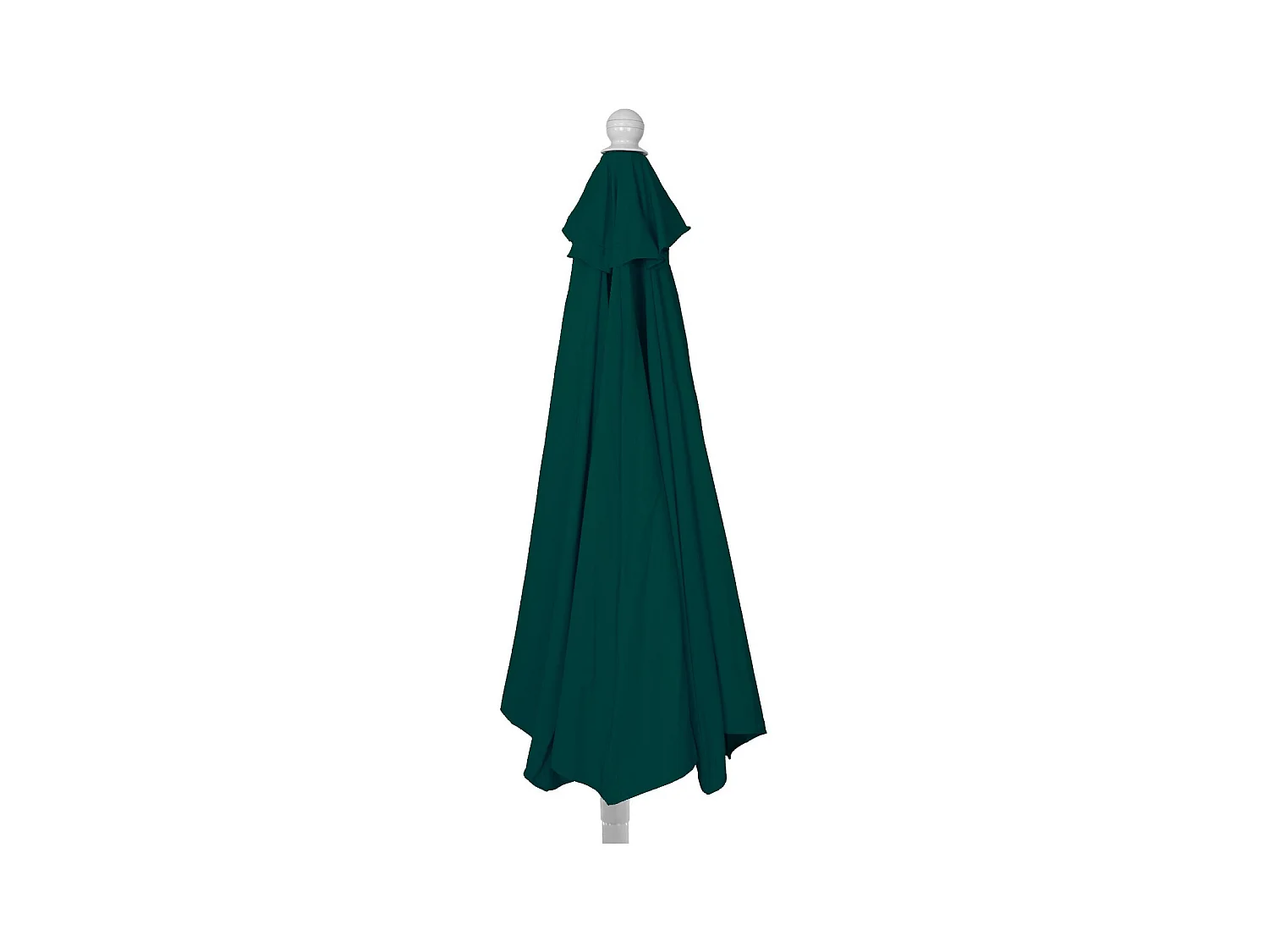 Ombrellone da parete balcone salvaspazio mezzaluna semicircolare Parla 135x260x252cm verde con base