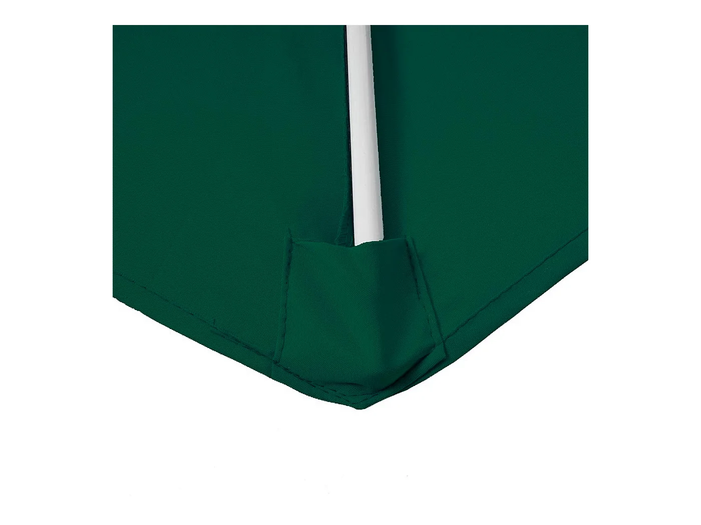 Ombrellone da parete balcone salvaspazio mezzaluna semicircolare Parla 135x260x252cm verde con base