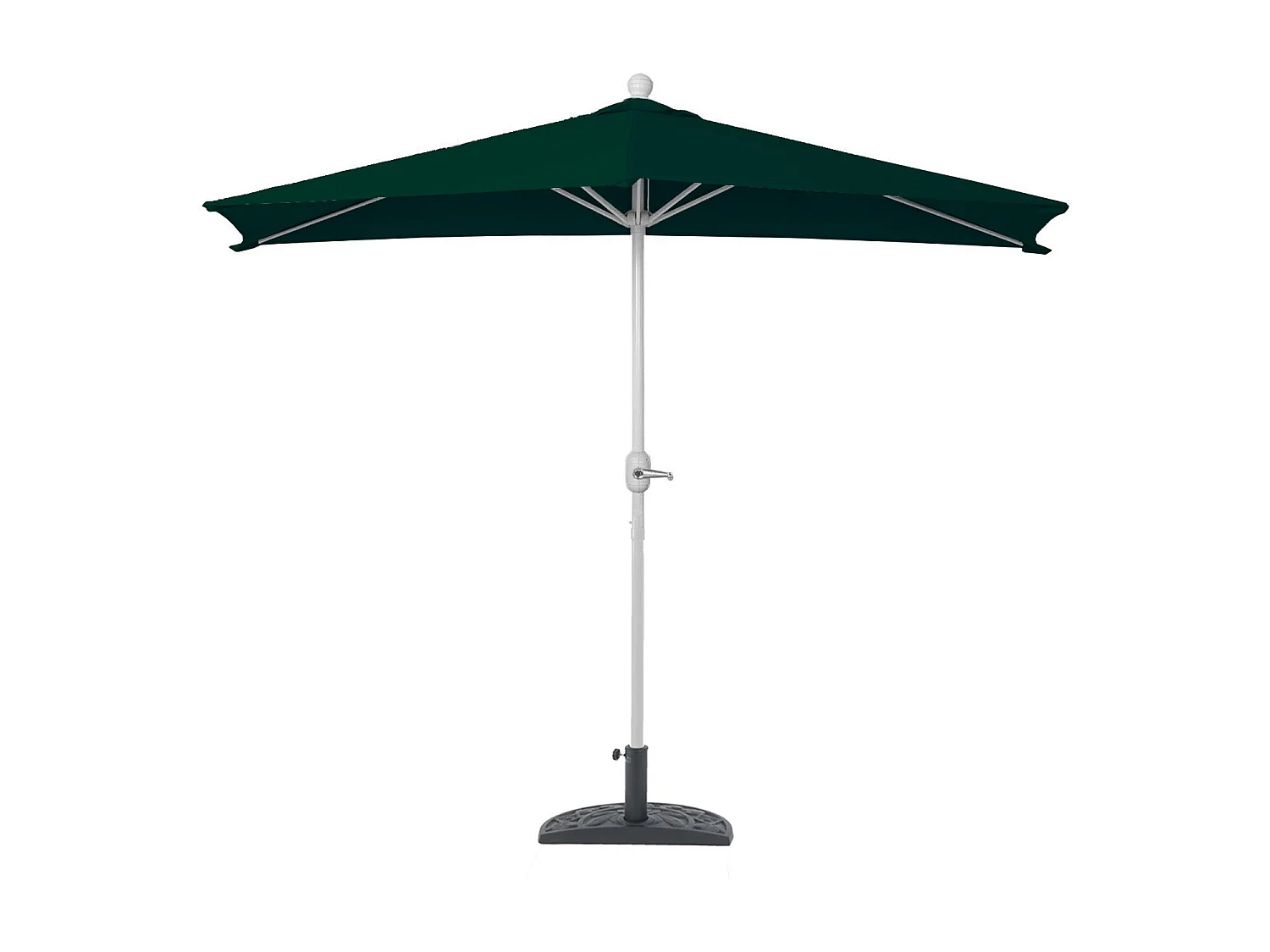Parasol Lorca I halfrond UV 50+,  300cm groen met voet