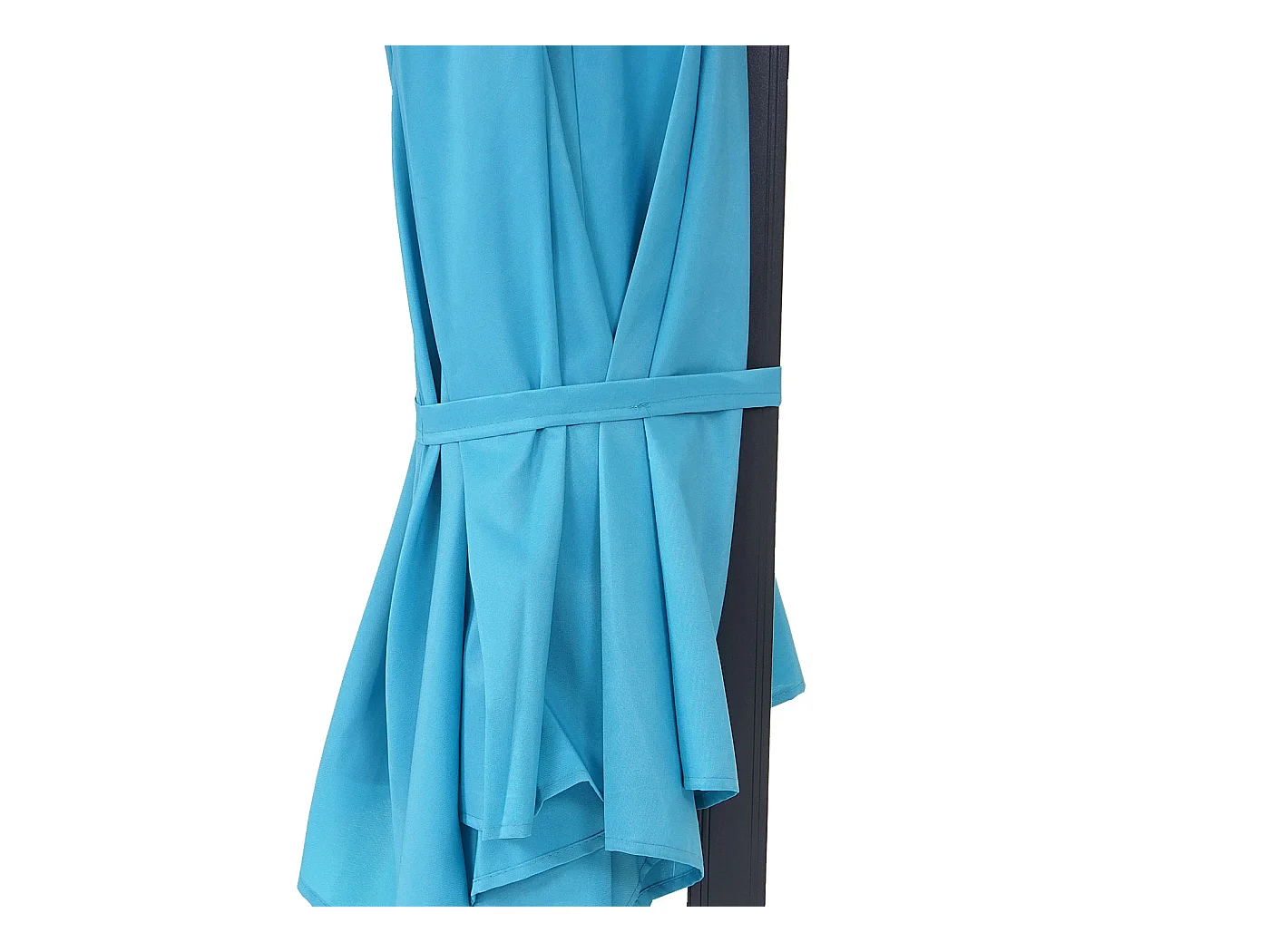 Ombrellone rotondo parete balcone salvaspazio Casoria poliestere 3 m azzurro