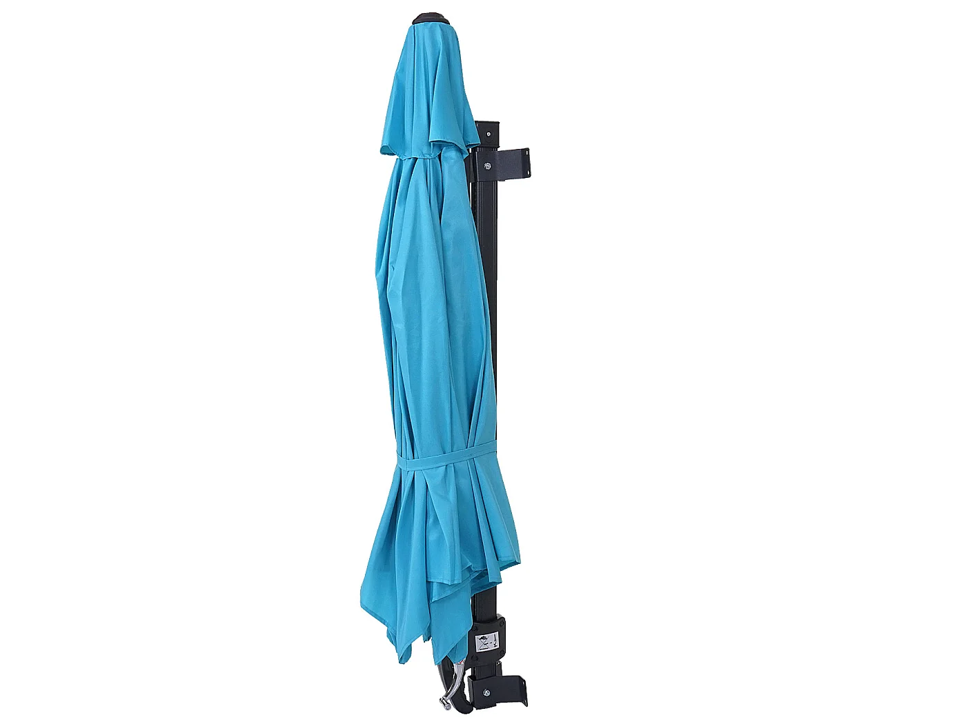 Parasol mural Acerra 3m inclinable,  turquoise