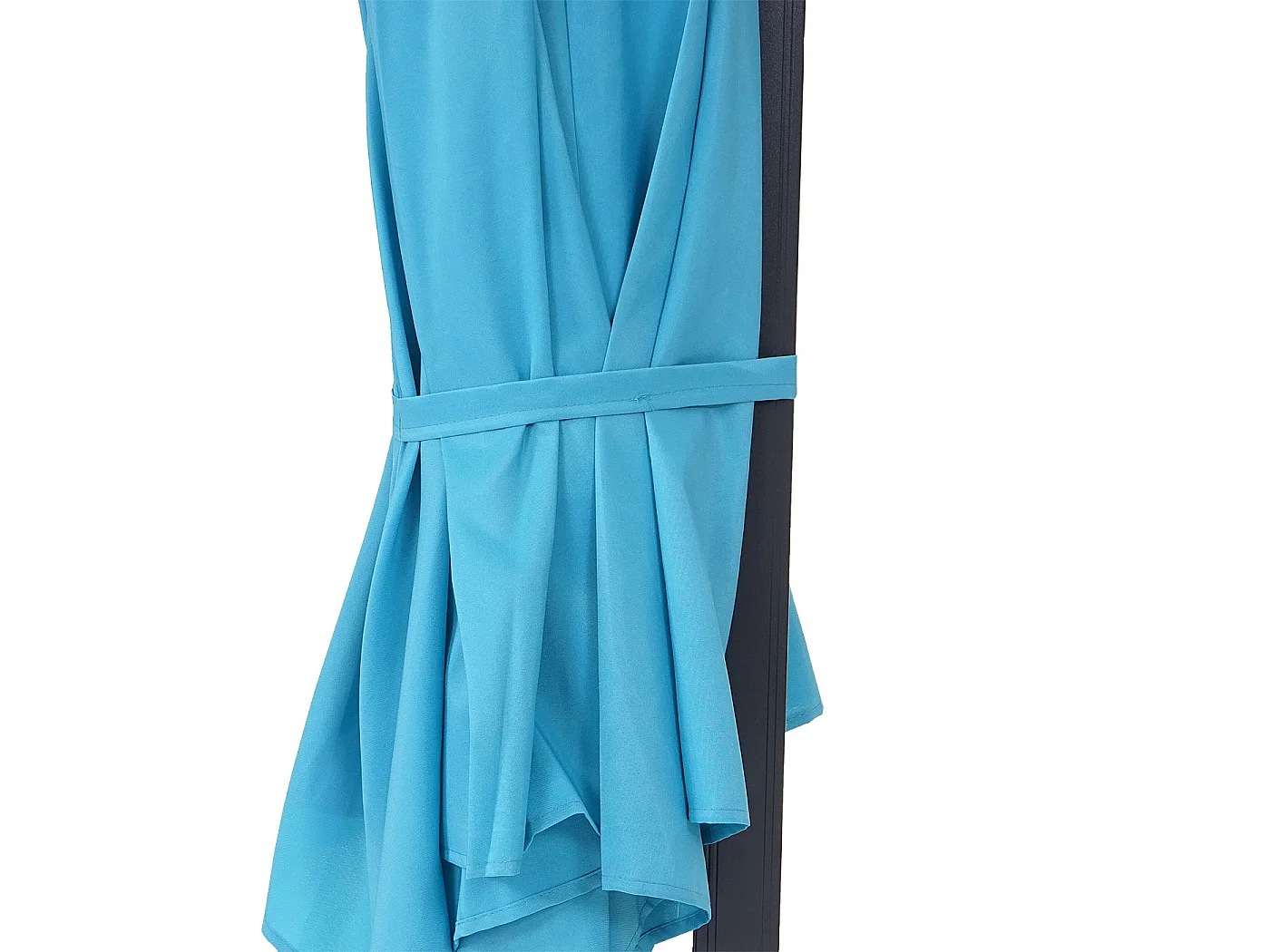 Parasol mural Acerra 3m inclinable,  turquoise