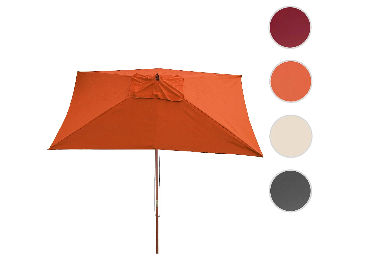 Parasol Lisbonne 2x3m,  terre cuite