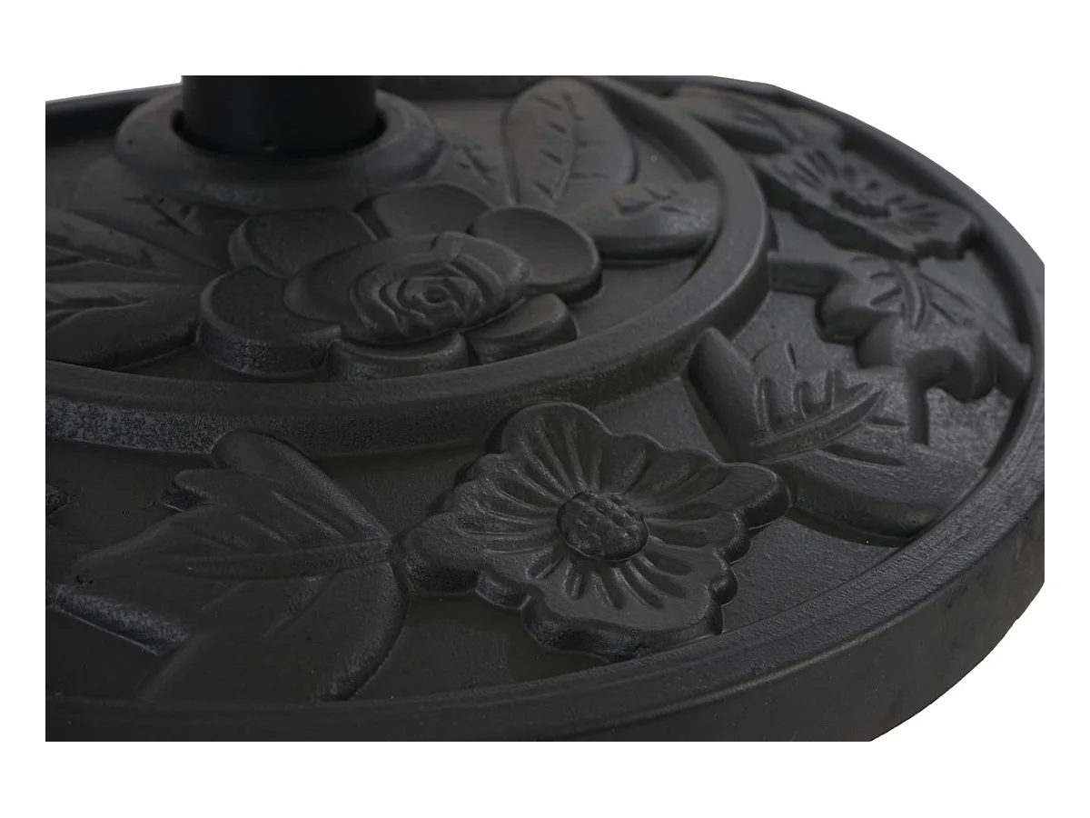 Parasol Lorca semi-circulaire 2,7m UV 50,  terracotta avec pied