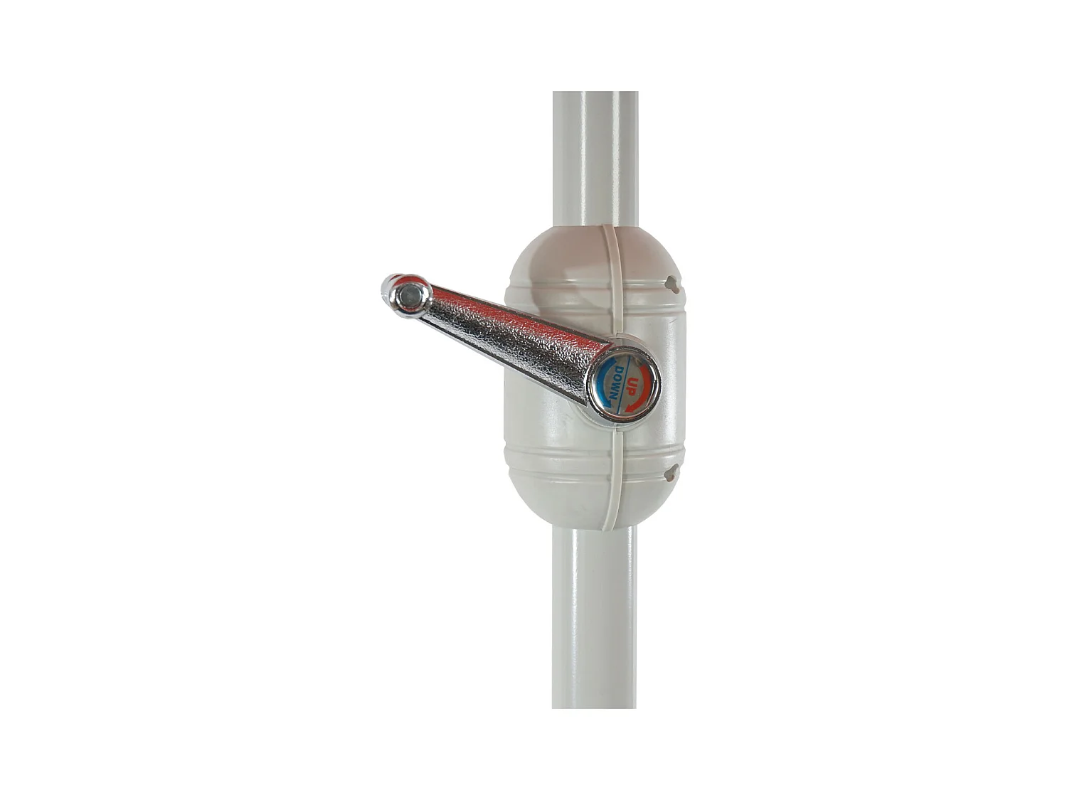 Parasol Lorca semi-circulaire 2,7m UV 50,  terracotta avec pied