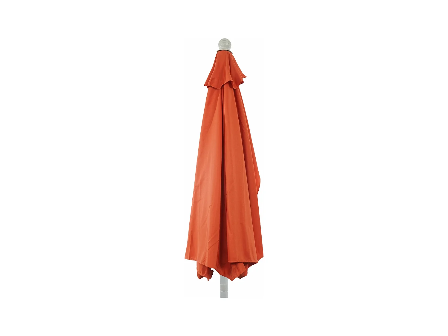 Parasol Lorca semi-circulaire 2,7m UV 50,  terracotta avec pied
