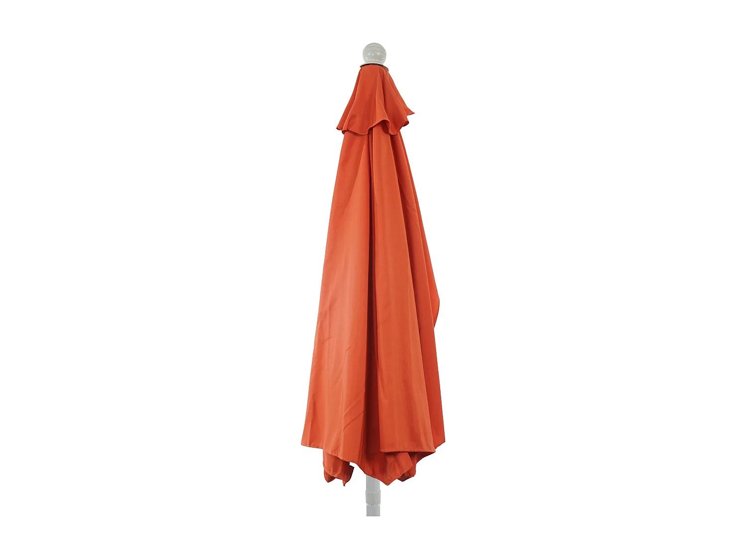 Parasol Lorca semi-circulaire 2,7m UV 50,  terracotta avec pied