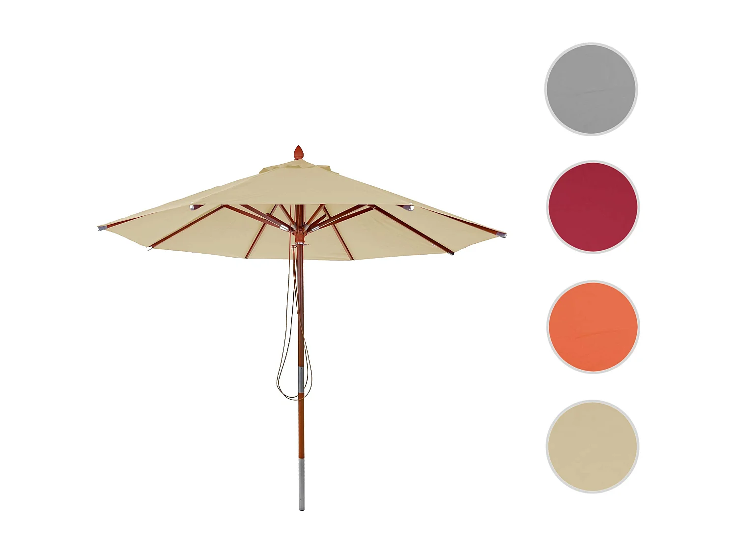 Gastronomie Parasol MCW-C57 I rond,  crème