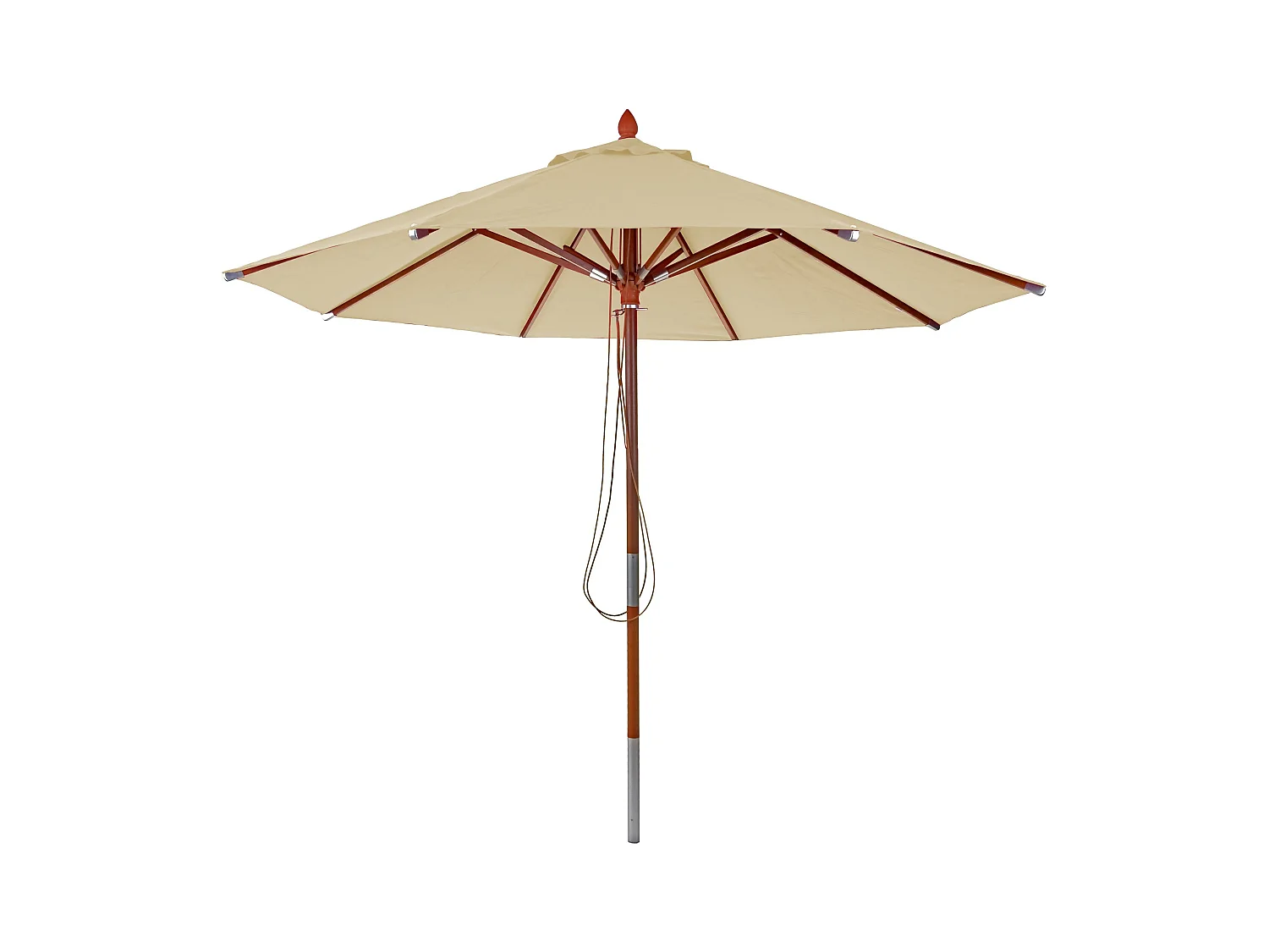 Gastronomie Parasol en bois MCW-C57,  crème