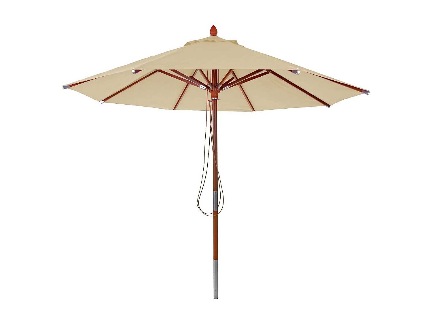 Gastronomie Parasol en bois MCW-C57,  crème