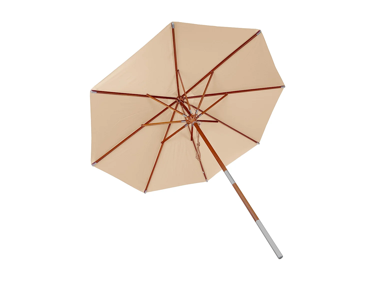 Gastronomie Parasol en bois MCW-C57,  crème
