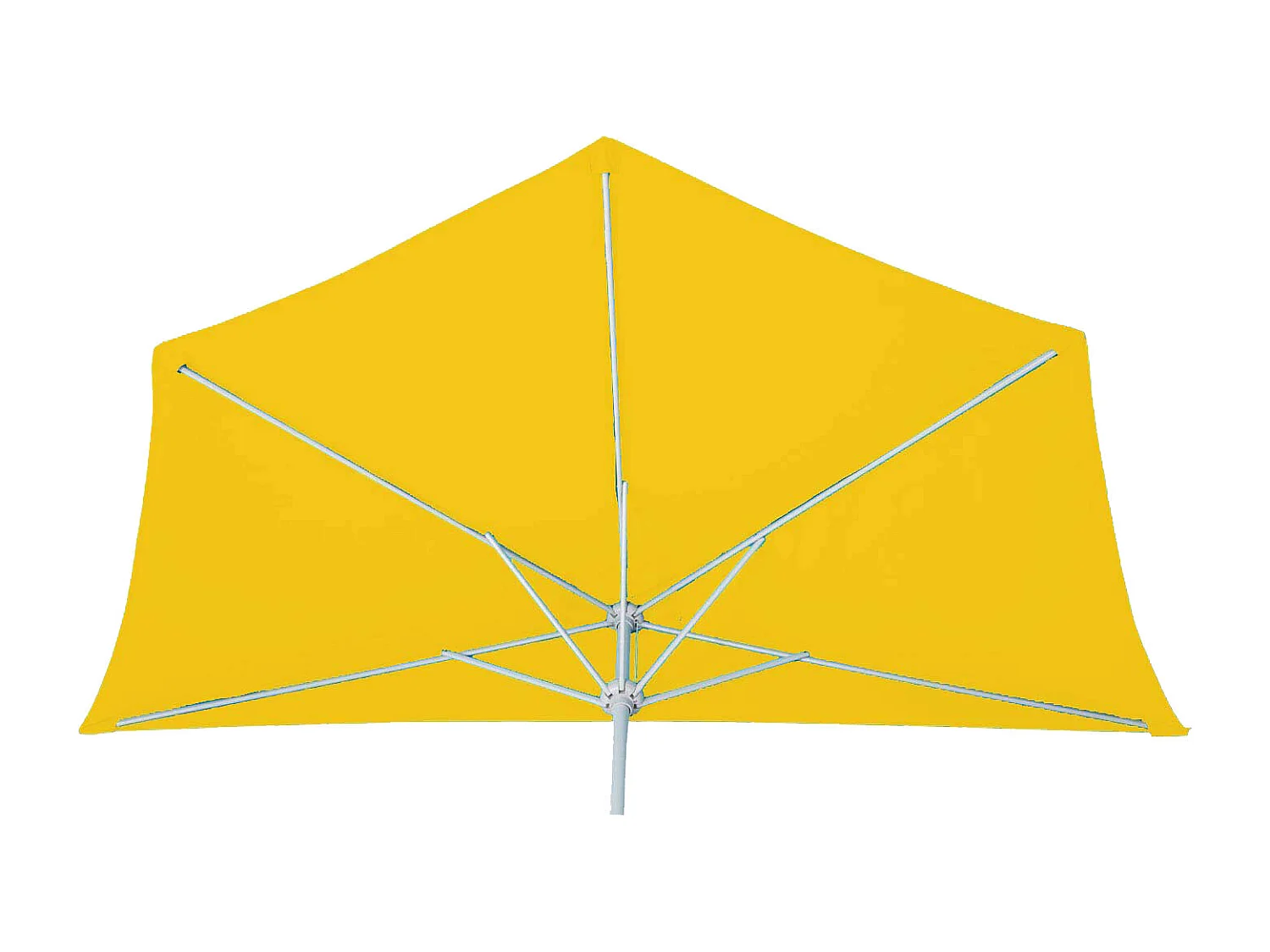 Parasol Lorca I semi-circulaire UV 50,  300cm jaune avec support