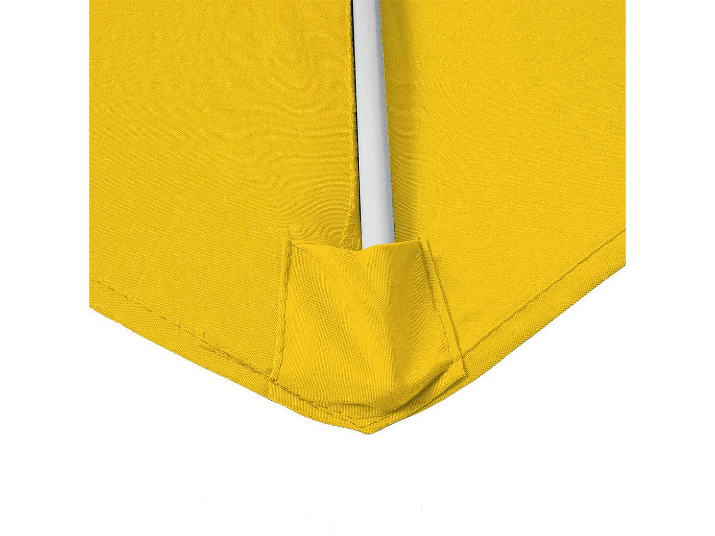 Parasol Lorca I semi-circulaire UV 50,  300cm jaune avec support