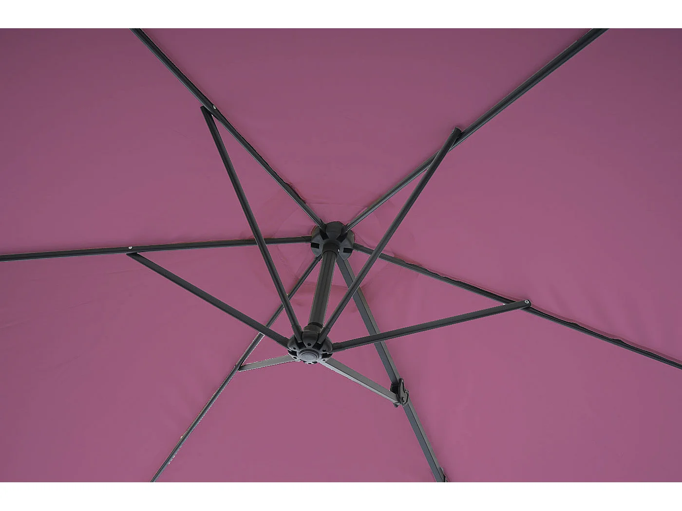 Parasol mural Acerra 3m inclinable,  lavande