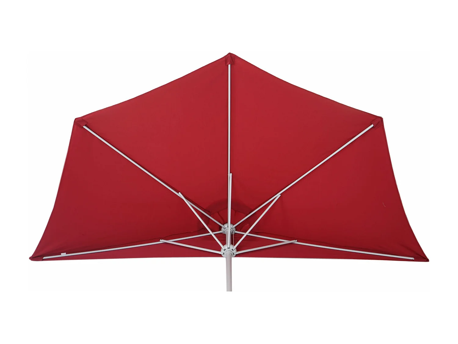 Parasol Lorca semi-circulaire 2,7m UV 50,  300cm bordeaux sans pied