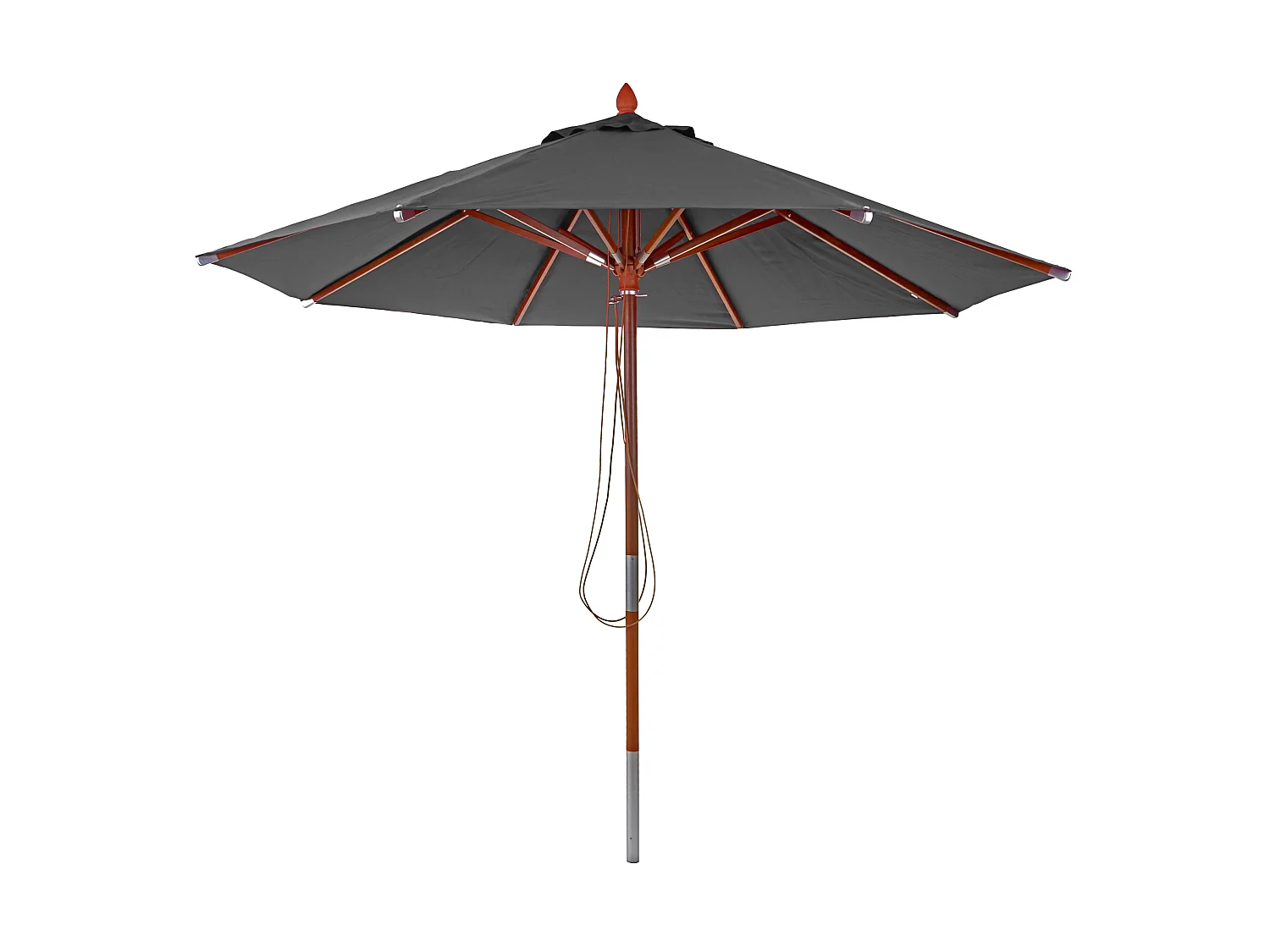 Gastronomie Parasol en bois MCW-C57,  anthracite