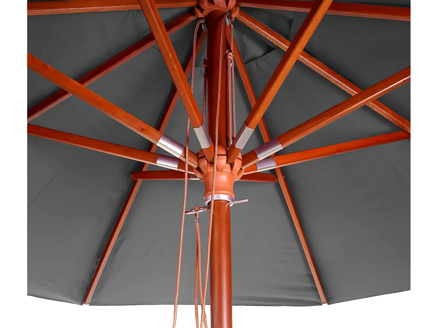 Gastronomie Parasol en bois MCW-C57,  anthracite