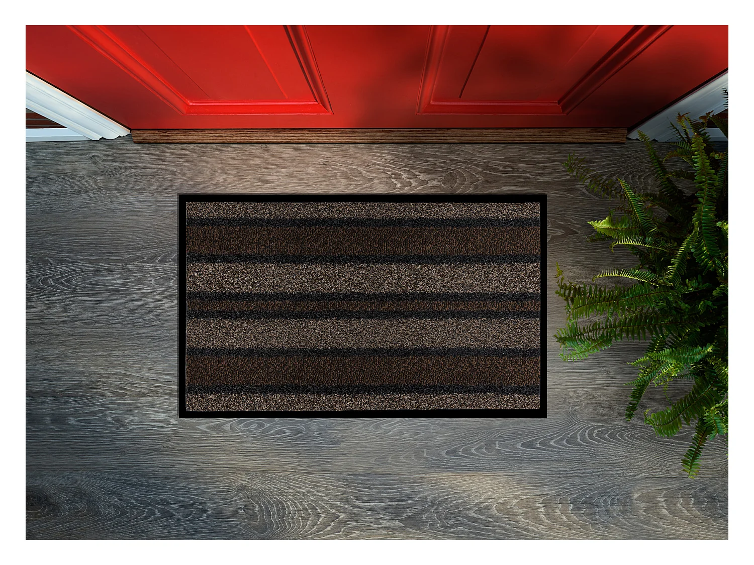 Doormate anti-deslizamento ARIZONA 401 exterior, interior em - castanh 50x80 cm