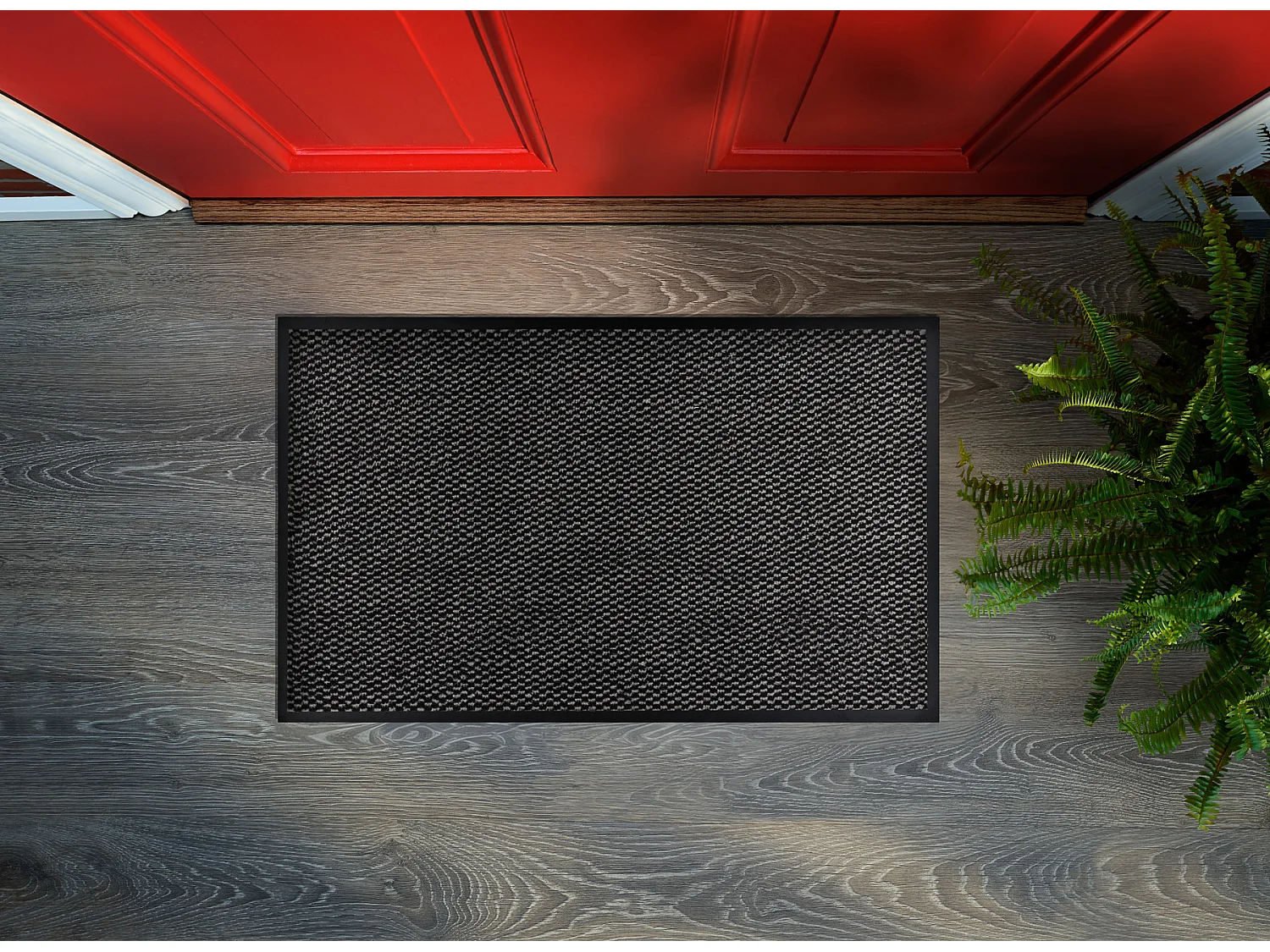 Doormate anti-deslizamento TEXAS 4905 exterior, interior em - gris  50x80 cm