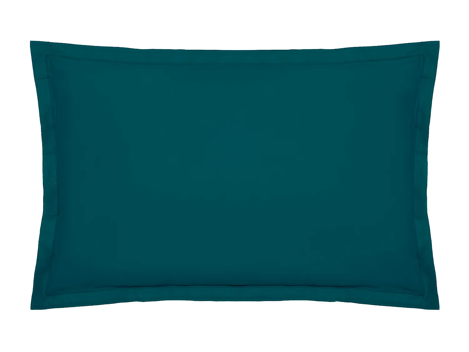 Taie d'oreiller en percale de Coton Bleu Egéen 50 x 70 cm