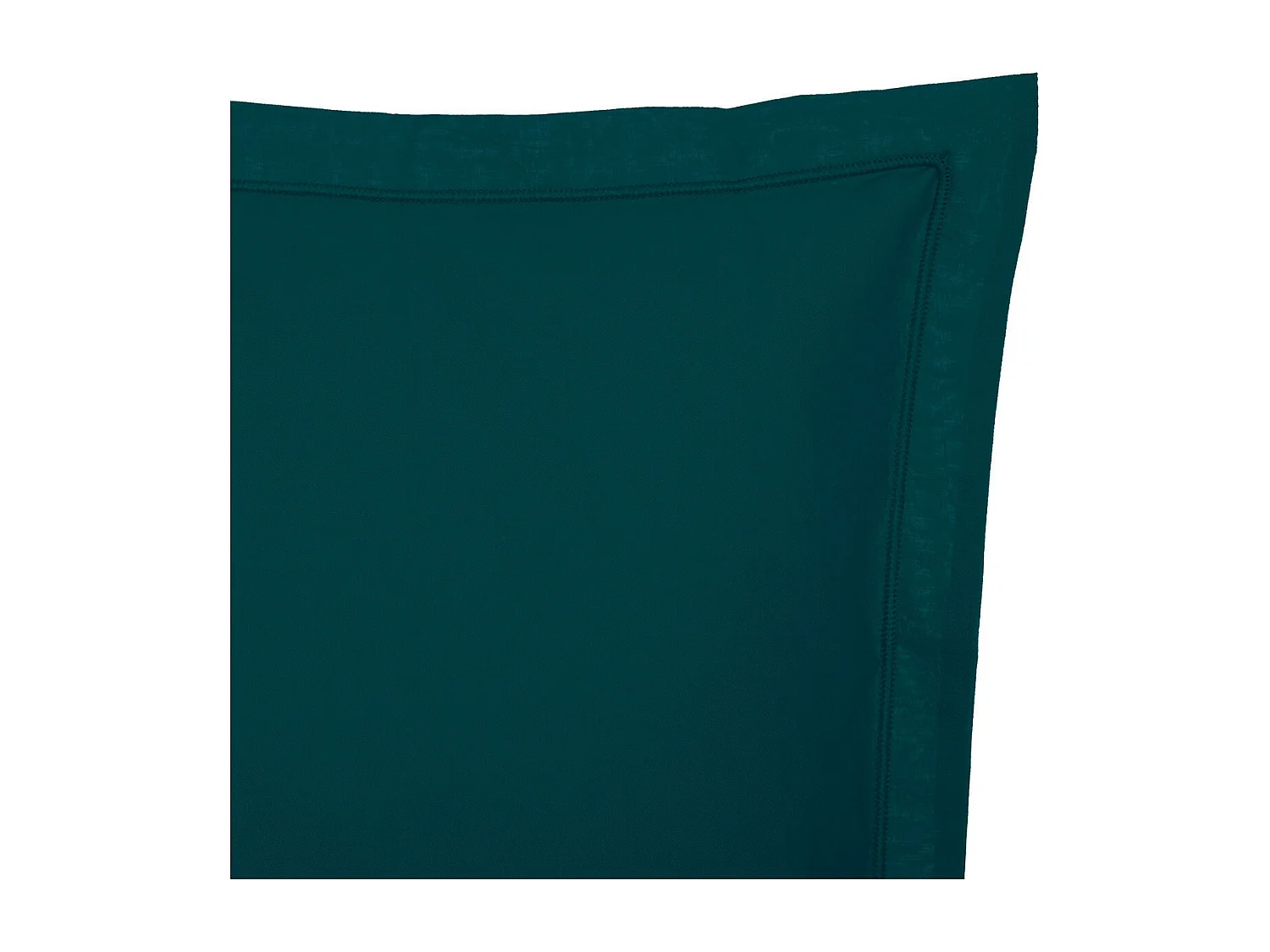 Taie d'oreiller en percale de Coton Bleu Egéen 50 x 70 cm