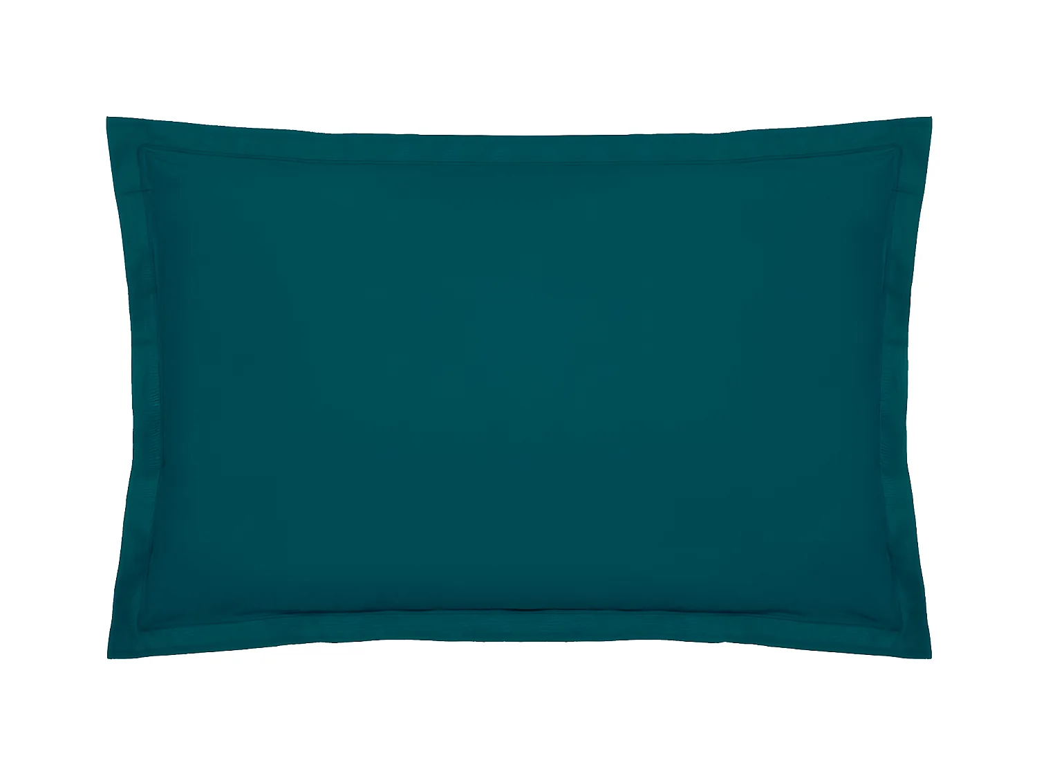 Taie d'oreiller en percale de Coton Bleu Egéen 50 x 70 cm